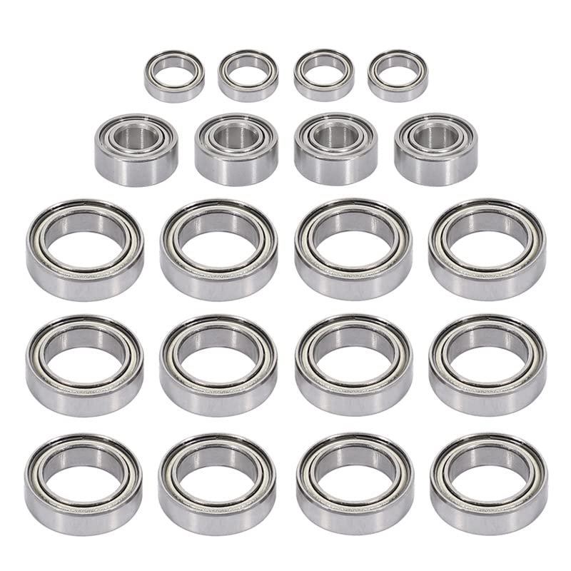 20Pcs Ball Bearing Set BE001 BE002 BE003 for JLB Racing Cheetah 11101 21101 J3 Speed 1/10 RC Car Spare Upgrade Parts