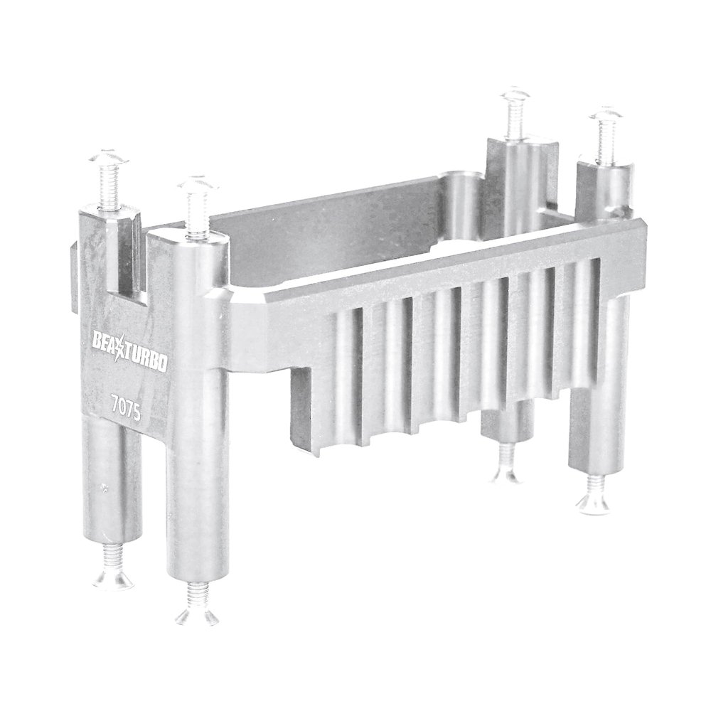 BEAXTURBO Racing Upgrade Parts CNC Aluminum #7075 Servo Mount for Losi 8IGHT-X Super Lasernut 1/6 8S (Silver)