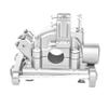 BEAXTURBO Racing Upgrade Parts CNC Aluminum #7075 Rear Gear Box Set for Losi 8IGHT-X Super Lasernut 1/6 8S (Silver) view 3
