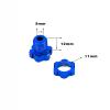 1 Set 17mm Hex Nuts Splined Wheel Hubs for traxxas E-REVO Wheel hubs 5353X 1/10 E-MAXX Summit E-REVO REVO 3.3(Red) view 2
