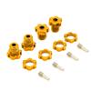 1 Set 17mm Hex Nuts Splined Wheel Hubs for traxxas E-REVO Wheel hubs 5353X 1/10 E-MAXX Summit E-REVO REVO 3.3(Red) view 4