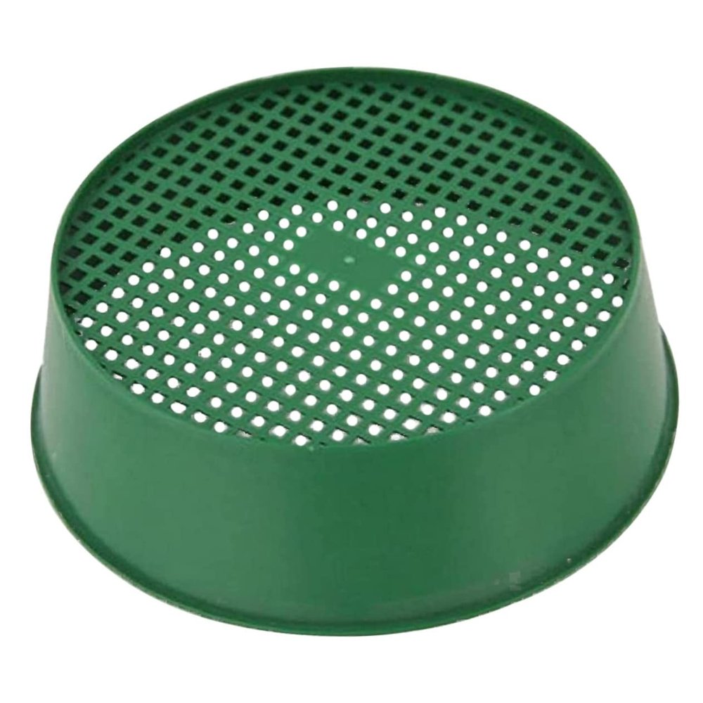 TOBBOMEY Garden Sifting Sieve Tool Lightweight Plastic Mesh for Soil Rocks and Compost for Home Gardening and Beach Play