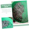TOBBOMEY Garden Sifting Sieve Tool Lightweight Plastic Mesh for Soil Rocks and Compost for Home Gardening and Beach Play view 3