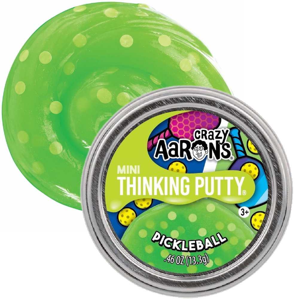 Crazy Aaron's Pickleball Thinking Putty, Individual Single Mini Putty Tin