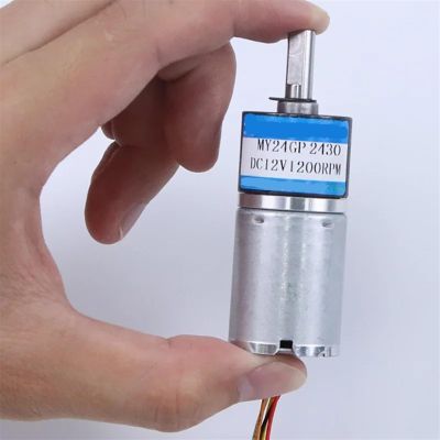 12V 24V 24MM Brushless DC Planetary Gear Motor Shaft Diameter 4mm 6mm Adjustable Speed Can CW CCW Electric Motor 24GP-2430(4mm 40rpm,24V only Motor)