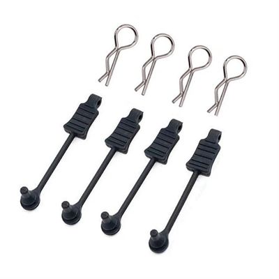 DUHWQ 4 Pieces Rubber Body Clip Retainer Shell Lock Compatible with 1/7 and 1/8 Scale Remote Control Cars AR390178