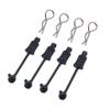 DUHWQ 4 Pieces Rubber Body Clip Retainer Shell Lock Compatible with 1/7 and 1/8 Scale Remote Control Cars AR390178 view 1