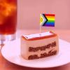 100 Pcs Pride Rainbow Flag New Intersex Progress Toothpick Flags, Cocktail Picks Mini Stick Cupcake Toppers Country Picks Party Decoration Celebration Cocktail Food Bar Cake Flags  view 3