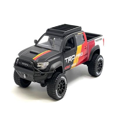 1:24 Scale Diecast Model Car Compatible with Maisto Toyota Tacoma TRD Off Road Pickup Truck Matte Black 32458MBK