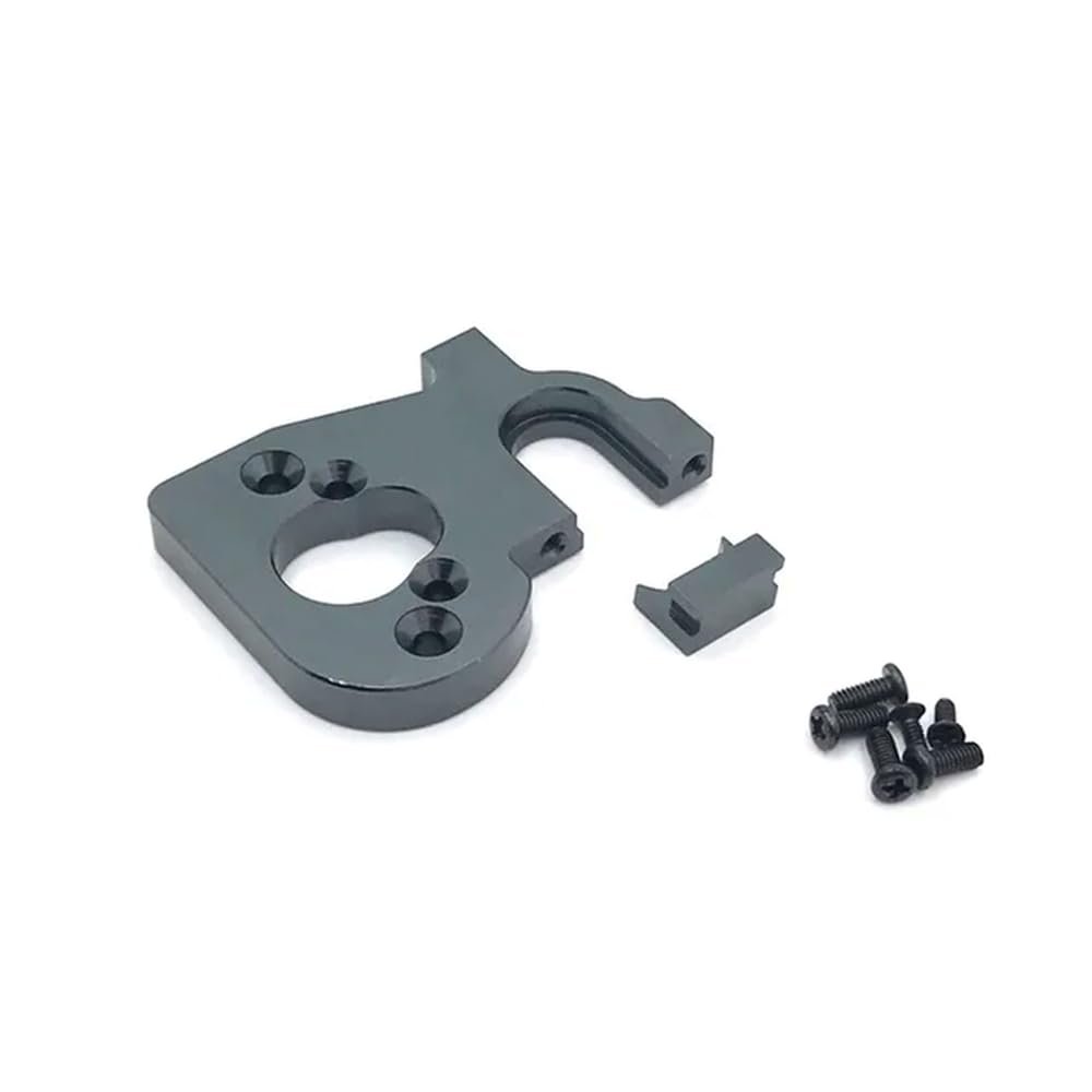DUHWQ Metal Upgrade Motor Mount Retrofit Compatible with 144010 144001 144002 124016 124017 124018 124019 RC Car Parts(Dark Grey)