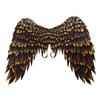 Anbaby 3D Printed Angel Wings Costume | Realistic Non-Woven Fabric Wings for Cosplay, Halloween, Theme Parties (Black Gold) view 1