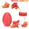 bgezxuy 4 Pcs Mini 3D Printed Dragon Eggs with Dragons Inside, Articulated Crystal Dragon in Dinosaur Egg, Birthdays, Halloween Decorations Indoor Outdoor for Girls Boys (MINI-LD) view 3