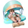 3 Swim Method Add Bed More Comfortable Mambobaby Float with Tail and Canopy Non-Inflatable Baby Swim Float Mambo Float Smart Swim Trainer Infant Swim Pool Float Swim Ring for 3-24months Girls Boys view 1