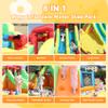 Eachup Inflatable Water Slide Double Water Slide,14.5x12FT Water Slide Park for Racing Fun,Water Cannons,480W Blow Inflatable Water Park for Backyard Party Gifts view 3
