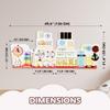Cateam Sensory Wall Panel for Kids - Activity Wall Busy Board for Toddlers and preschoolers. 16in1 Learning Activity Center. Wooden Montessori Toys for Education and Early Development - Ship view 3