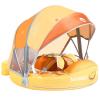 3 Swim Method Add Bed More Comfortable Mambobaby Float with Tail and Canopy Non-Inflatable Baby Swim Float Mambo Float Smart Swim Trainer Infant Swim Pool Float Swim Ring for 3-24months Girls Boys view 1