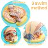 3 Swim Method Add Bed More Comfortable Mambobaby Float with Tail and Canopy Non-Inflatable Baby Swim Float Mambo Float Smart Swim Trainer Infant Swim Pool Float Swim Ring for 3-24months Girls Boys view 3