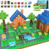 100PCS Magnetic Blocks - Build Mine Magnet World Road Set, Magnet Building Blocks Toddler Toys Creative Kids Games, STEM Sensory Toys for Kids 3+, 1'' Magnetic Cubes Classroom Must Haves Toy Gifts view 1