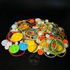 190PCS Belt Pulley Set 2MM Hole Plastic Belt Pulley with Rubber Band for DIY Model Toy RC Car Robot Airplane Accessories (190) view 1