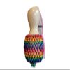 9 inches rainbow beaded Gourd shekere, Rhythym Music instrument, African druming gourd shaker, Musician Gifts, Valentines gifts view 1