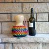 9 inches rainbow beaded Gourd shekere, Rhythym Music instrument, African druming gourd shaker, Musician Gifts, Valentines gifts view 3
