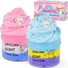 2 Pack Unicorn Cloud Slime Kit, Kids Slime, Toys for Ages 6-8 8-13 Girls and Boys, Party Favors Girl Birthday Gifts for 4 5 7 9 10 11 12 Year Old Cute Stuff Stocking Stuffers view 1