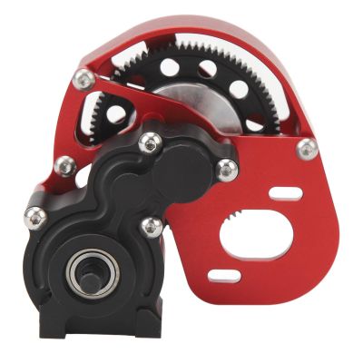 Aluminum Alloy RC Gearbox Assembly, Steel 87T Spur Gear Set with CNC Gear Limited Slip Differential for 1/10 RC Vehicles (1)
