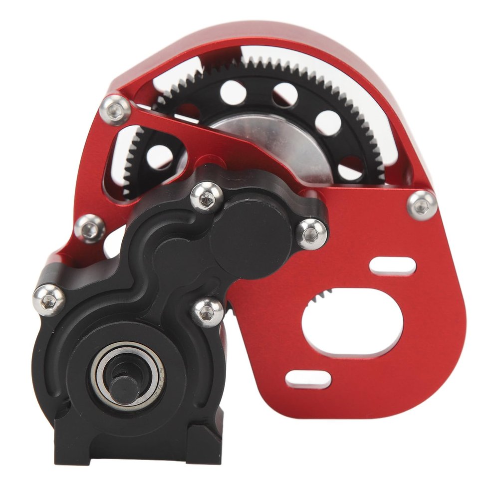 Aluminum Alloy RC Gearbox Assembly, Steel 87T Spur Gear Set with CNC Gear Limited Slip Differential for 1/10 RC Vehicles (1)