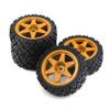 4pcs 70mm Rubber Tires Wheels Compatible with 1/10 RC Rally Racing Car Compatible with Various Models Upgrade Parts view 3