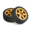 4pcs 70mm Rubber Tires Wheels Compatible with 1/10 RC Rally Racing Car Compatible with Various Models Upgrade Parts view 4
