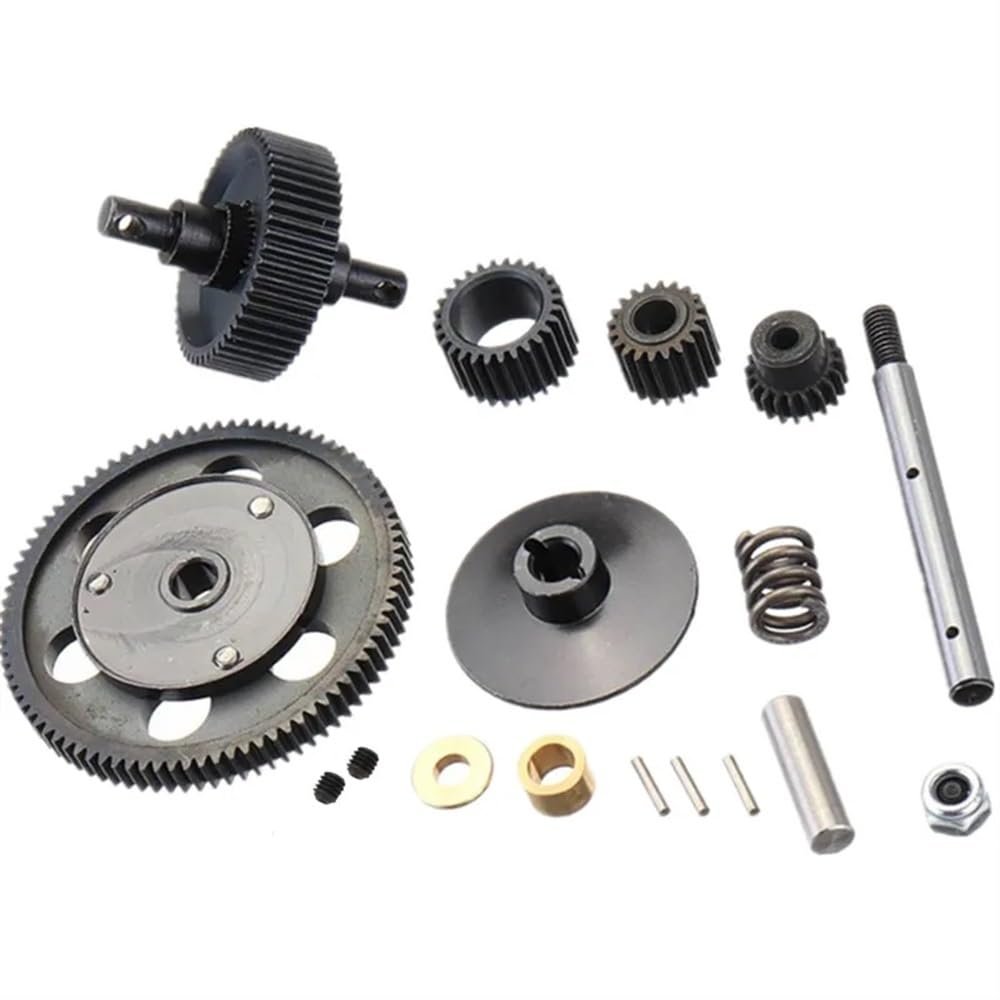 DUHWQ Spiral Steel Transmission Gear Set 87T 22T Compatible with 1/10 RC Car Compatible with SMT10 AX10 Accessories