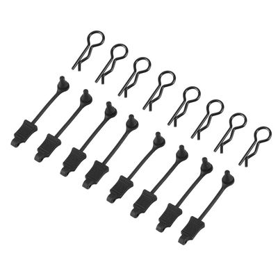 DUHWQ 8pcs Rubber Body Clip Retainer Buckle Lock Compatible with Use with 1/7 1/8 RC Cars AR390178 Compatible Parts