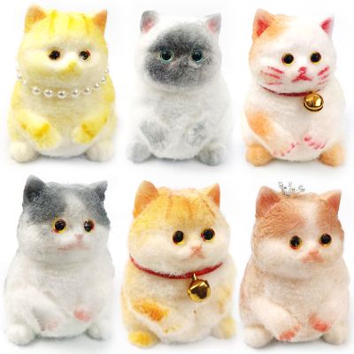 6Pcs Kawaii Taba Squishy Cat, Cat Taba Squishy Pinch Kitty Squishy Kit, Funny Taba Cat Squishy Cute Soft Cat Squishy for Stress Relief