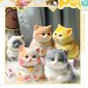 6Pcs Kawaii Taba Squishy Cat, Cat Taba Squishy Pinch Kitty Squishy Kit, Funny Taba Cat Squishy Cute Soft Cat Squishy for Stress Relief view 4