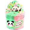 Cloud Slime Pink Green Big Jar 7OZ, Kids Slime Party Favors, Non Sticky Scented Putty with Cute Flower Slices, Sensory Toys for Stress Relief, Christmas Stocking Stuffers for Girls Boys view 1