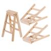 3pcs Herringbone Ladder Model Ladders Doll House Furniture Folding Doll Furniture Mini House Mini Dollhouse Miniature Miniature Beige Wood view 1