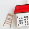 3pcs Herringbone Ladder Model Ladders Doll House Furniture Folding Doll Furniture Mini House Mini Dollhouse Miniature Miniature Beige Wood view 4