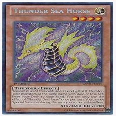 yugioh - Thunder Sea Horse (ABYR-EN098) Unlimited Edition Secret Rare - Abyss Rising