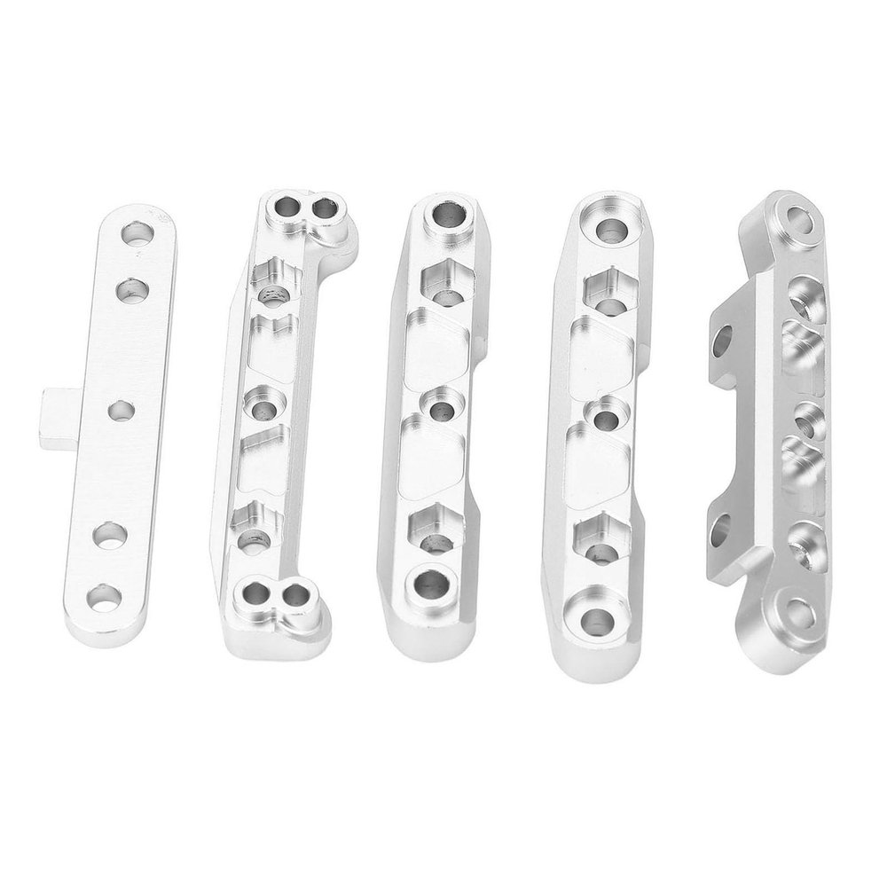 Alloy Rear Lower Arm Bracket RC Swing Arm Fixing Plate for FS Atom 6S 1/8 RC Car (Silver)