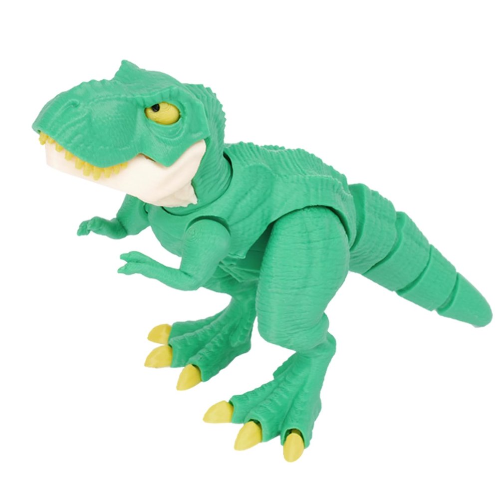 FXiaoy 3D Printed 7.16-inch Exquisite Tyrannosaurus Rex Toy Model, Fully Articulated 3D Printed Toy, 3D Printed Animals Toys. (Tyrannosaur - Green)