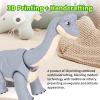 FXiaoy 3D Printed 7.16-inch Exquisite Tyrannosaurus Rex Toy Model, Fully Articulated 3D Printed Toy, 3D Printed Animals Toys. (Tyrannosaur - Green) view 3