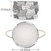 Large Round Storage Basket with Handle Animal Cartoon Cute Cat Kids Toy Storage Bin Foldable Laundry Hamper Cube Clothes Blanket Organizer Box for Living Room Bedroom Laundry Room Storage Decor view 3