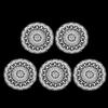 1/12 Dollhouse Miniature 5Pieces Lace Tablecloth Decoration Accessory White view 4