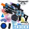 Electric Gel Ball Blaster, High Speed Automatic Splatter Ball Blaster with 60000+ and Goggles, JIFTOK Rechargeable Splatter Ball Toys for Outdoor Activities Shooting Game Party Favors-Blue G36 view 1