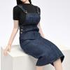 1/6 Female Doll Clothes Set T Shirt and Denim Skirt Clothing view 4
