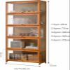 Curio Display Cabinet, Storage Shelves with Acrylic Glass Door,for Living Room, Bedroom, Office.(4th Floor,70cm) view 2