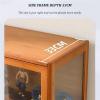 Curio Display Cabinet, Storage Shelves with Acrylic Glass Door,for Living Room, Bedroom, Office.(4th Floor,70cm) view 4