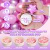 GOGOSO Ball Pits Balls Toddlers 50 100 200 500 Plastics Shape Ball Non-Phthalate Non-BPA Non-Toxic 2.2-Inch Crush Proof Play Balls,Pearl Pink+Pearl Light Pink+ Purple;Star+Heart Balls, 50 Balls view 2