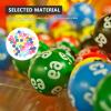FOYTOKI Game Balls 1-50 Bingo Numbers Balls Reusable Plastic Seamless for Home Party view 3