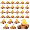 30pcs Tiny Duck Figurines, Brown & Yellow Resin Little Ducks in a Car Cute Small Duck Figures Floater Ducks Mini Car Ducks Decoration for Home Office Garden view 1